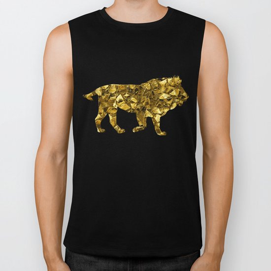 Animal Mosaic - The Lion Biker Tank