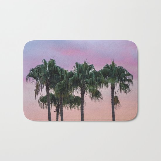 Island Paradise Palm Trees Bath Mat
