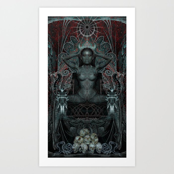 Triptych: Shakti - Black Goddess Art Print