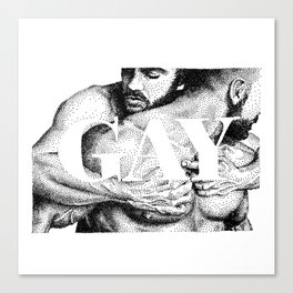 Gay Lettering Typography Canvas Print