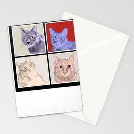 Let it be cats Stationery Cards