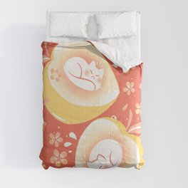 Peach Kitten Comforter