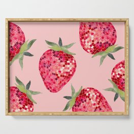 Disco Ball Strawberry Serving Tray