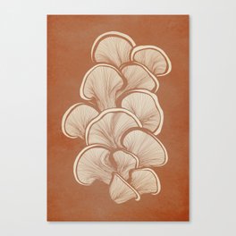 Mushrooms in Copper Canvas Print