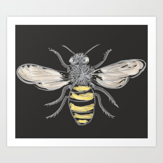 Beneficial Bumblebees Art Print