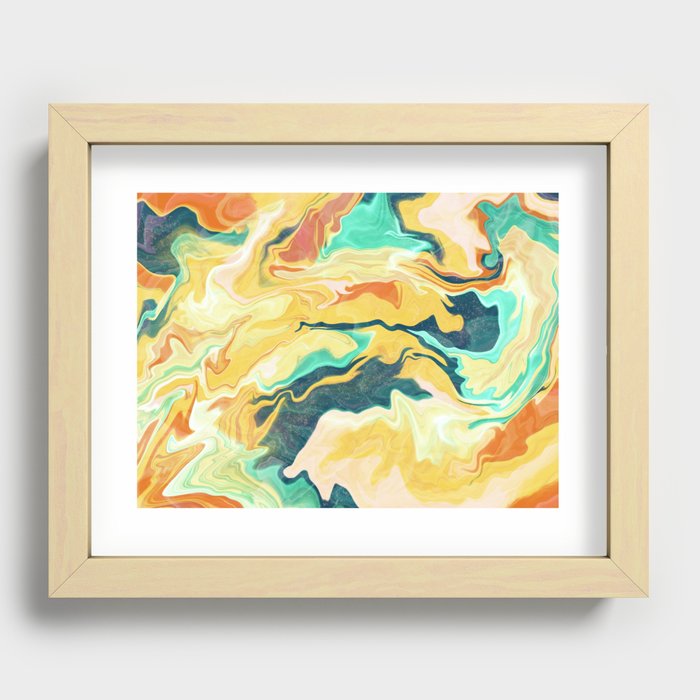 Marble Recessed Framed Print