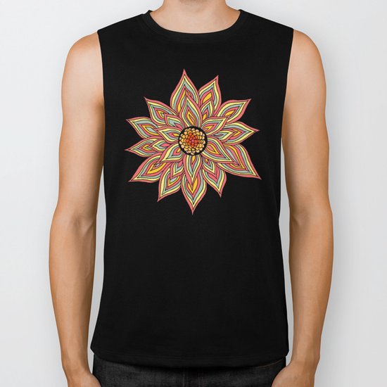 Incandescent Flower Biker Tank