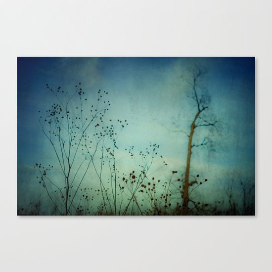 Fleeting Moment - Blue Shades Canvas Print