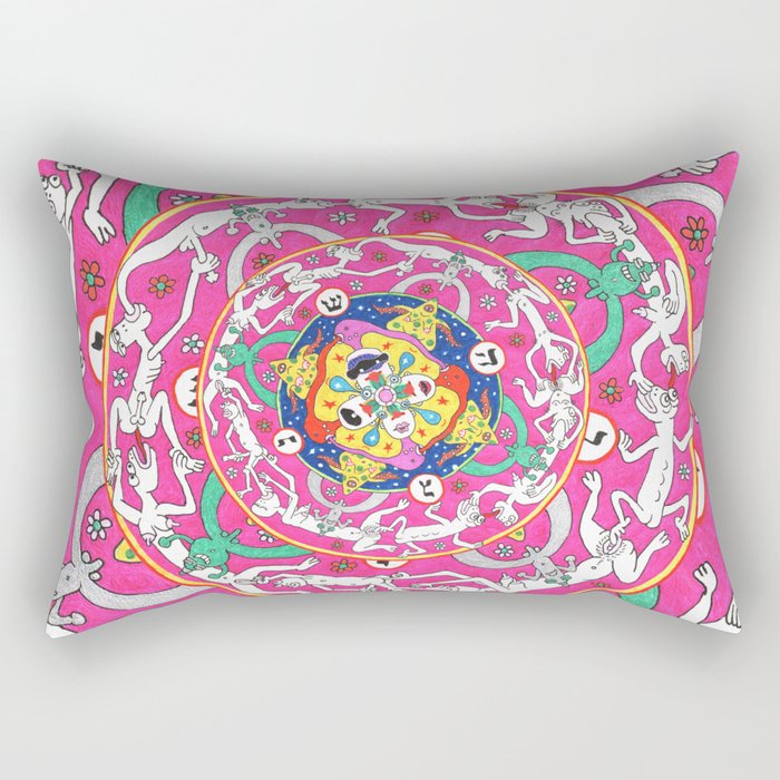 Kinky Love Mandala Rectangular Pillow