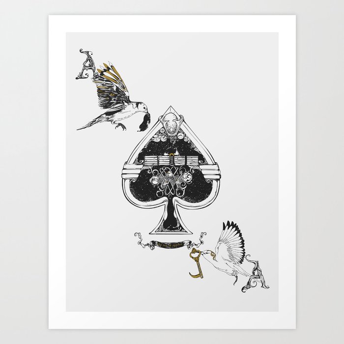The ace of spades Art Print