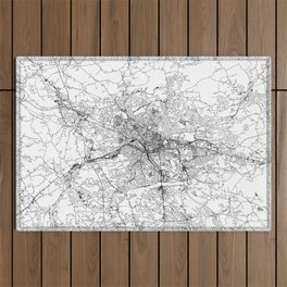Worcester White Map Outdoor Rug
