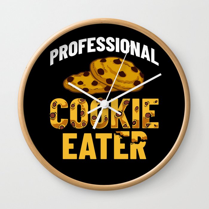 Chocolate Chip Cookie Recipe Dough Almond Wall Clock