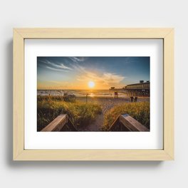 Sunrise at Cocoa Beach Recessed Framed Print