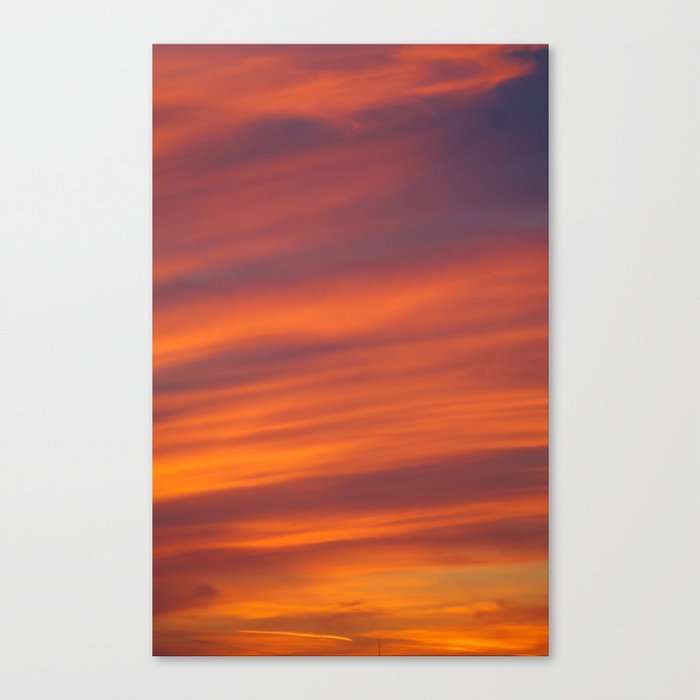 The Red Sunset Canvas Print