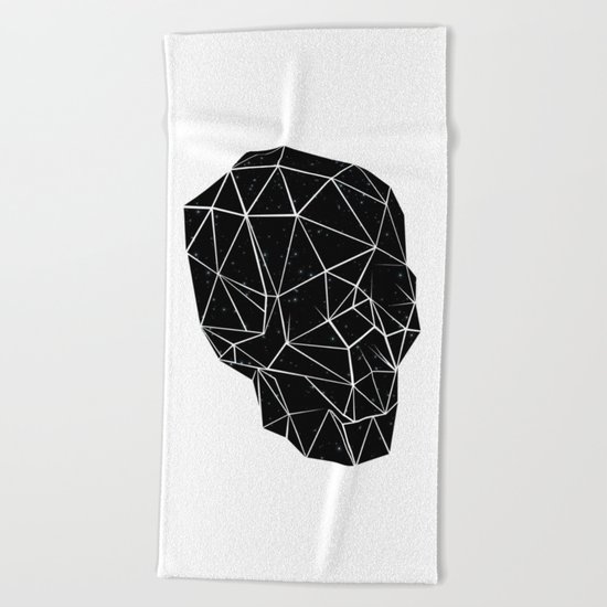 Space Skull Beach Towel