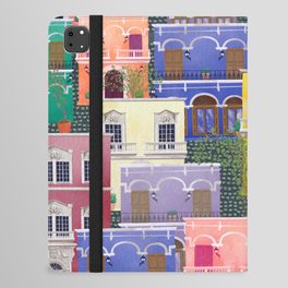 Puerto Rico architecture pattern in spring iPad Folio Case