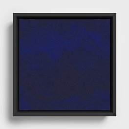 Navy Blue Framed Canvas