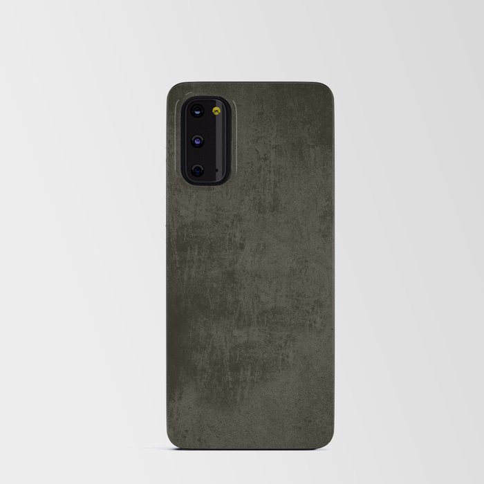 Dark brown rustic concrete Android Card Case