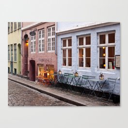 Copenhagen Sidewalk Cafe Canvas Print