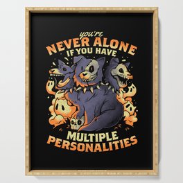 Multiple Personalities - Funny Evil Hell Dog Gift Serving Tray