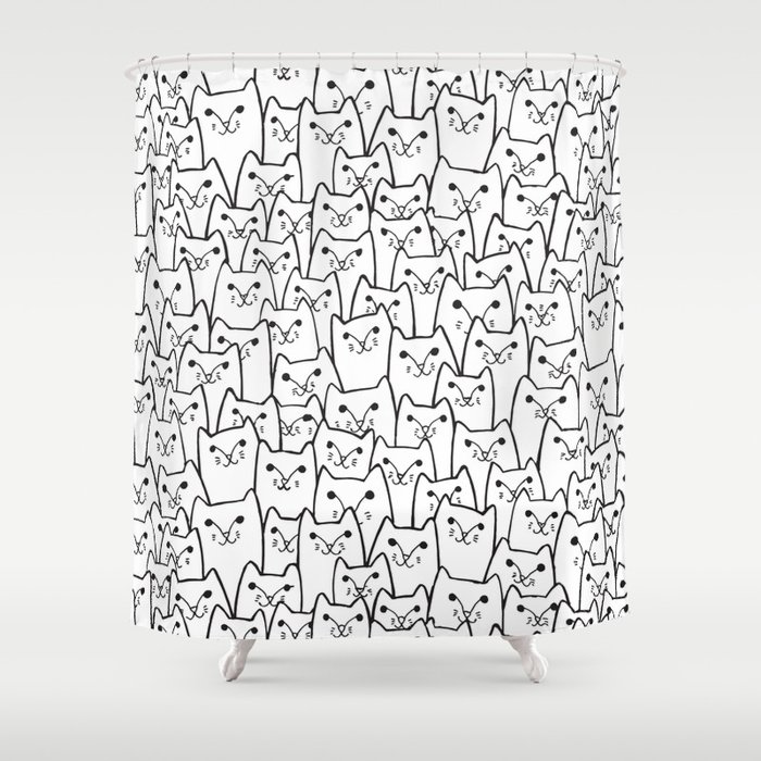 Sly cats Shower Curtain