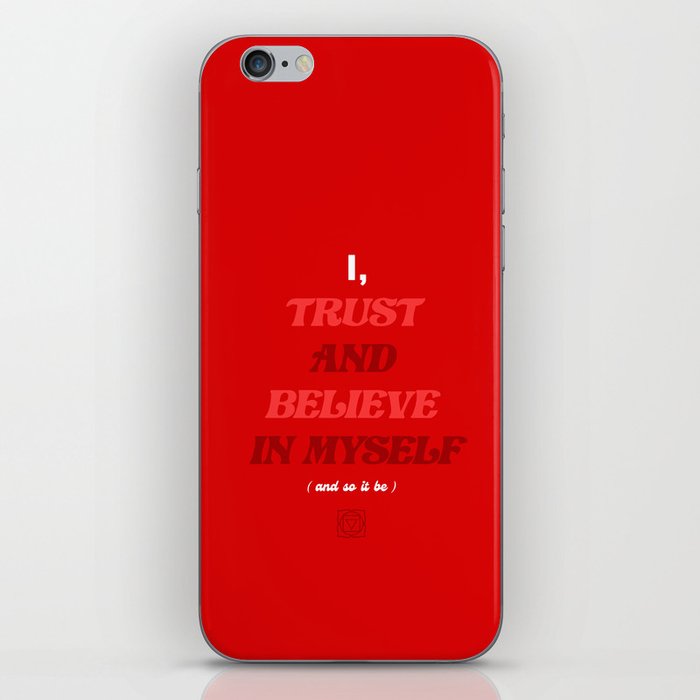 Root Chakra - I Trust And Believe In Myself  iPhone Skin