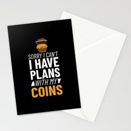 Coin Collecting Numismatist Beginner Pennies Money Stationery Card