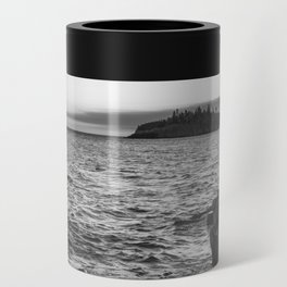 Lake Superior Black and White  Can Cooler