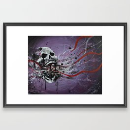 Skull Vomit Framed Art Print