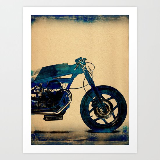 Metalic Blue Art Print