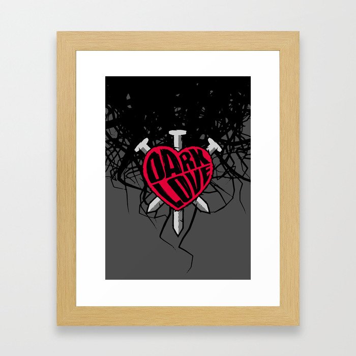 Dark Love Framed Art Print