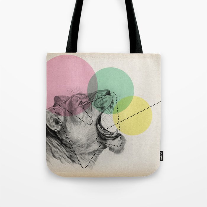 lioness line Tote Bag