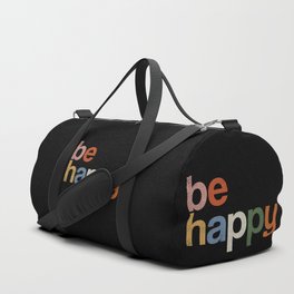 be happy colors rainbow Duffle Bag