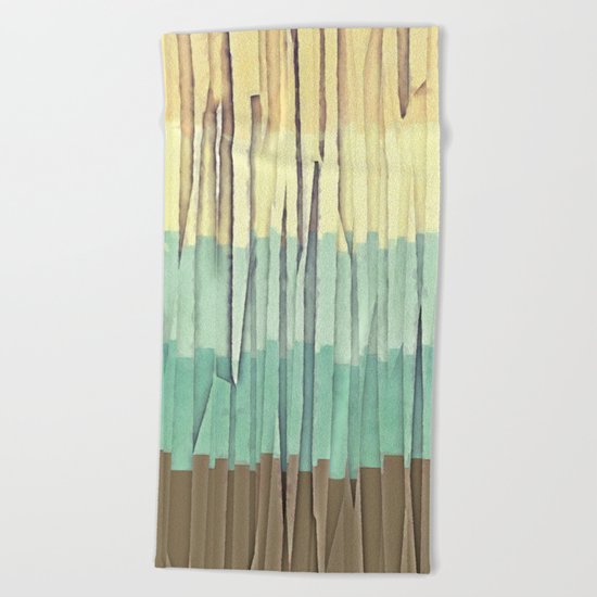 Shreds of Color 2 Beach Towel