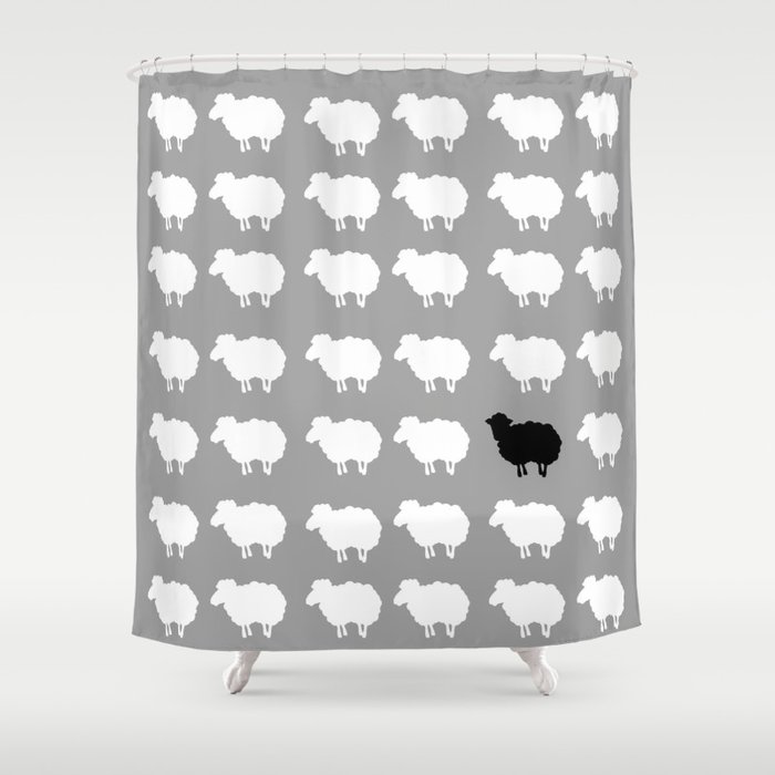 Black Sheep Shower Curtain By Marilenaxiari Society6