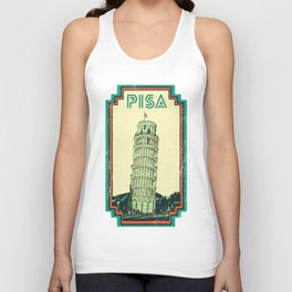 Pisa Italy, Leaning Tower Unisex Tank Top