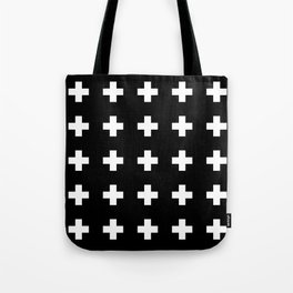 Swiss Cross Black Tote Bag