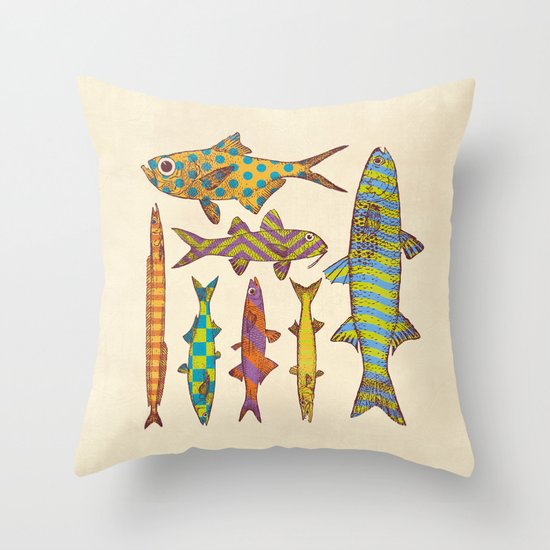 Freshwater Freaks Throw Pillow