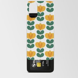 Scandi yellow poppy Android Card Case