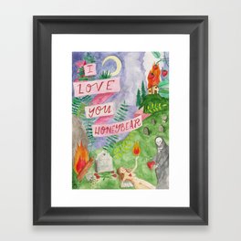 I Love You Honeybear Framed Art Print