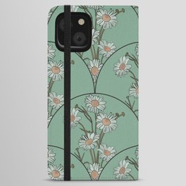 Daisies in Green iPhone Wallet Case