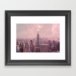 Stardust Covering New York Framed Art Print