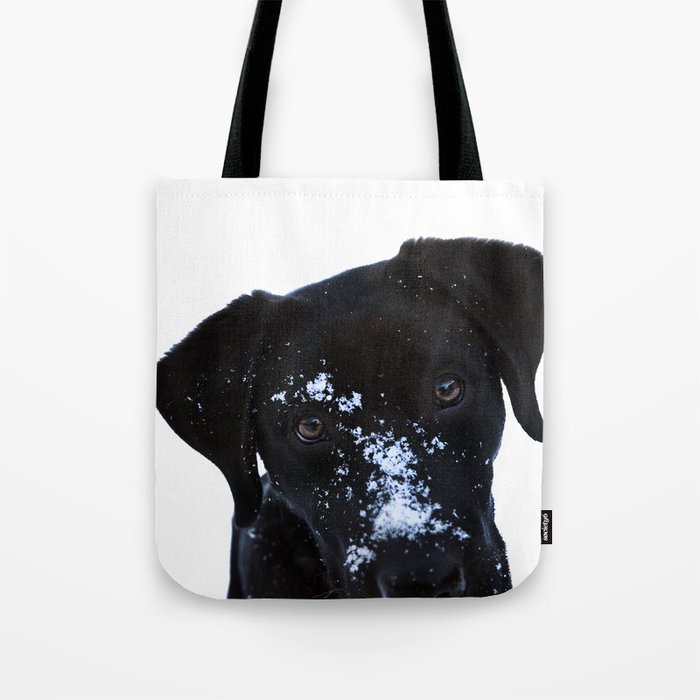 Winter Labrador Tote Bag
