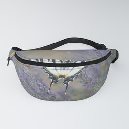 Elegant Swallowtail On Lavender Spike Photograph Fanny Pack