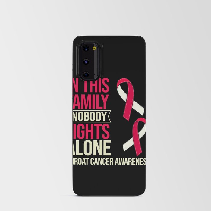 Head and Neck Throat Cancer Ribbon Survivor Android Card Case