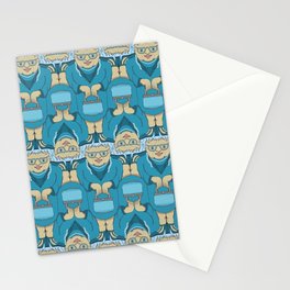 Blue Rinse with Handbag Tessellation Stationery Cards