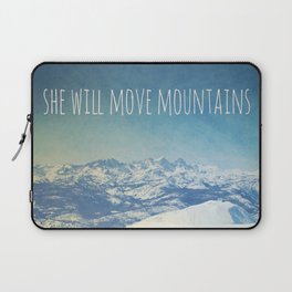 She will move mountains Laptop Sleeve