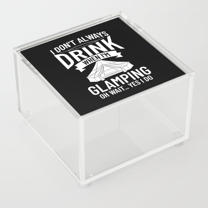 Glamping Tent Camping RV Glamper Ideas Acrylic Box