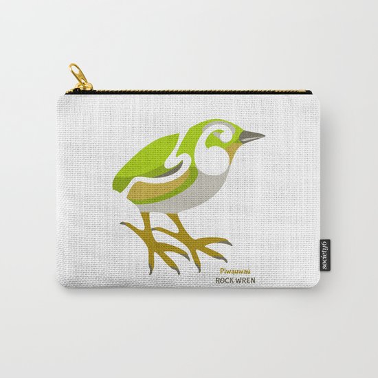 Rock Wren New Zealand Bird Carry-All Pouch