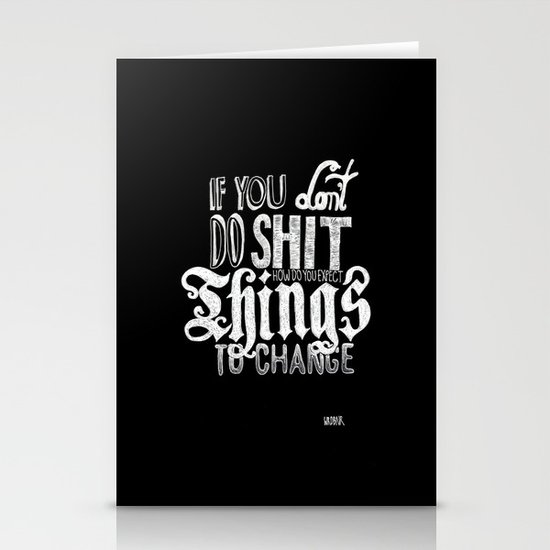Things to change Stationery Cards